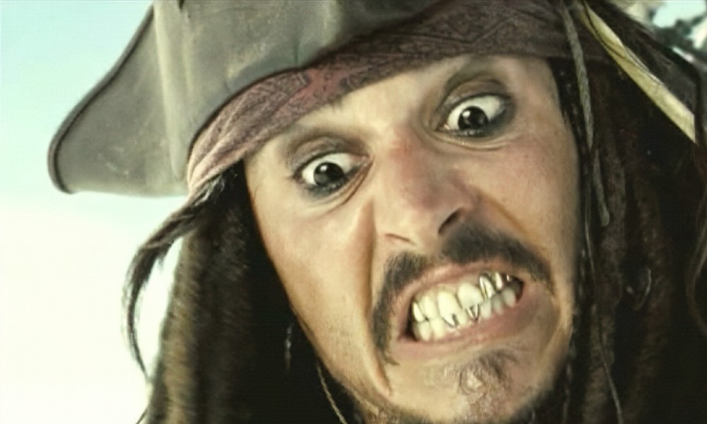 Johnny Depp's teeth as Jack Sparrow